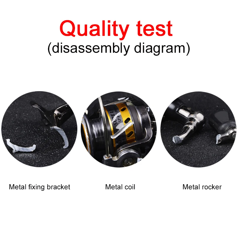 Высококачественная полностью металлическая мини-спиннинговая Рыболовная