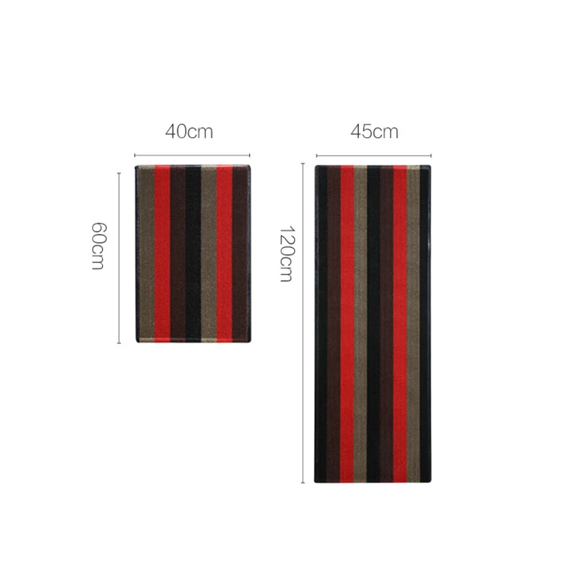 

Bathroom Anti-Slip Mat Floor Mat Kitchen Absorb Water Oil Absorption Carpet Stripe Home Door Hallway Mat Bedroom Chenille Rug