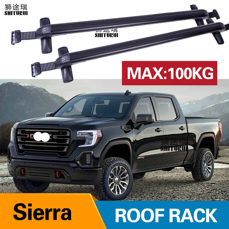 2 шт. рейки на крышу для GMC Sierra 4-dr двойная кабина 14-18/* 15-экипаж боковые из