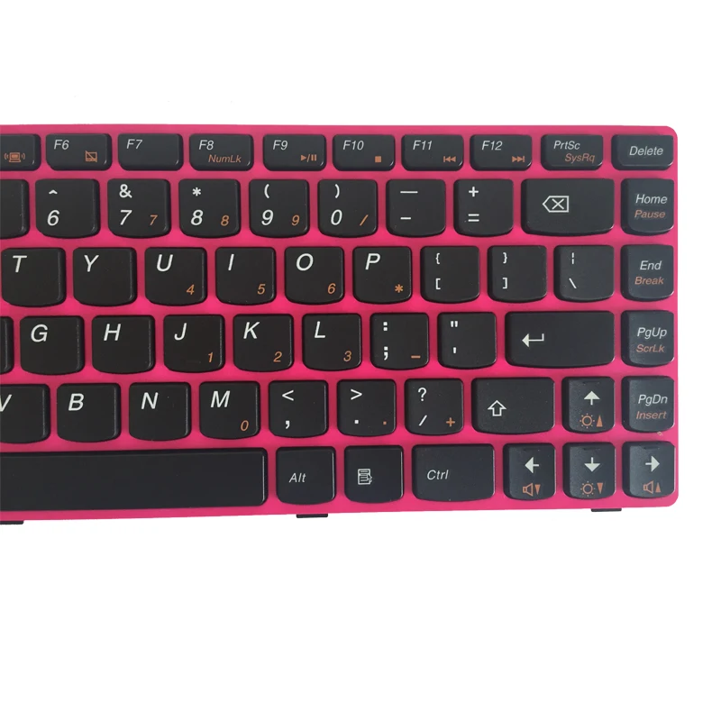 Клавиатура для ноутбука Lenovo IdeaPad Z370 Z470 Z470A розовая рамка | Компьютеры и офис
