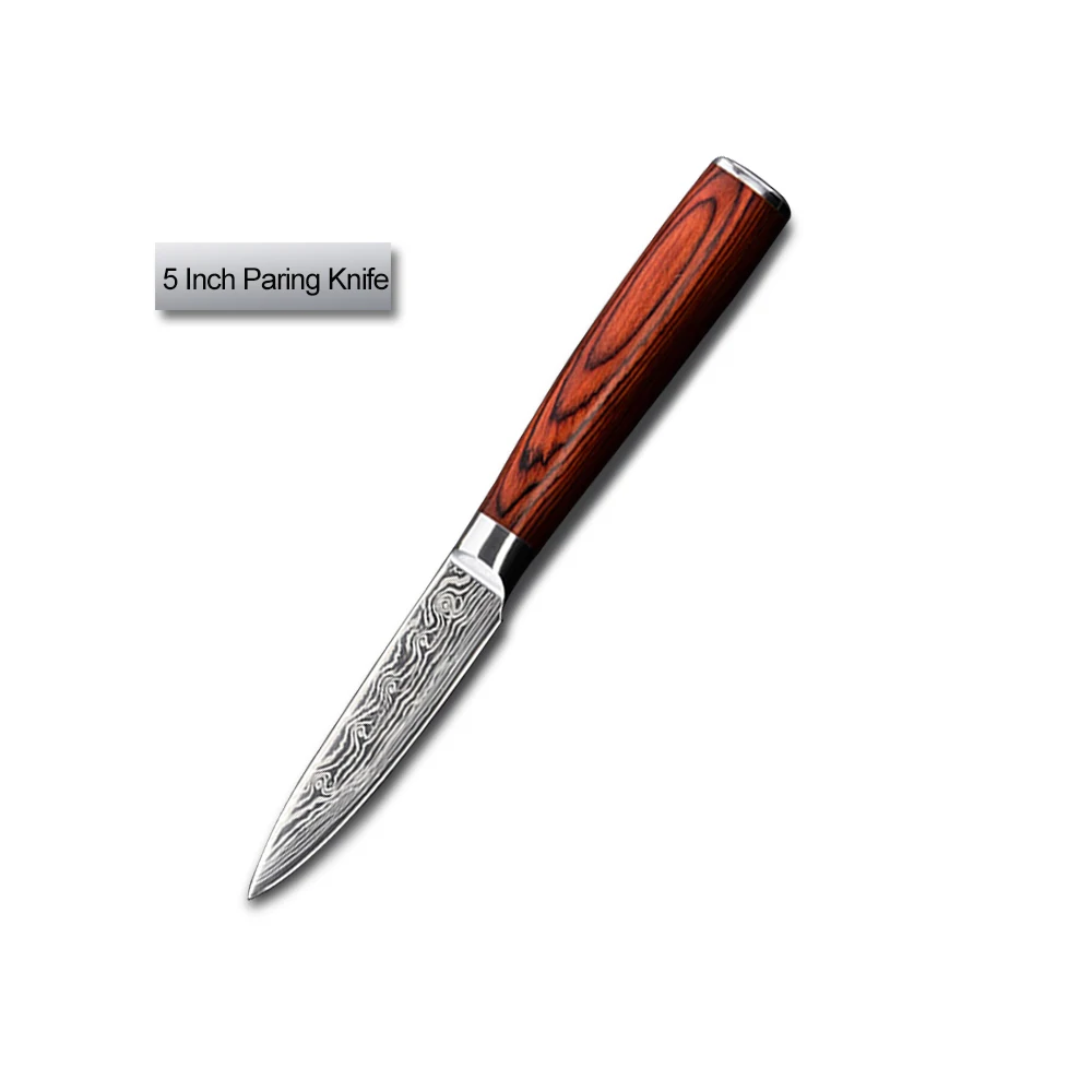 

ZiCook Kitchen Knives Laser Damascus Pattern Chef knife Sharp Santoku Slicing Utility Paring Knives tool New