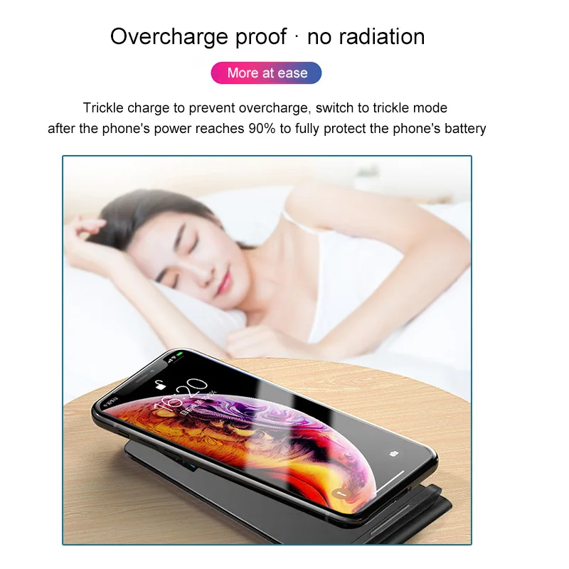 Беспроводное зарядное устройство для Samsung S10 S9 S8 беспроводная зарядная