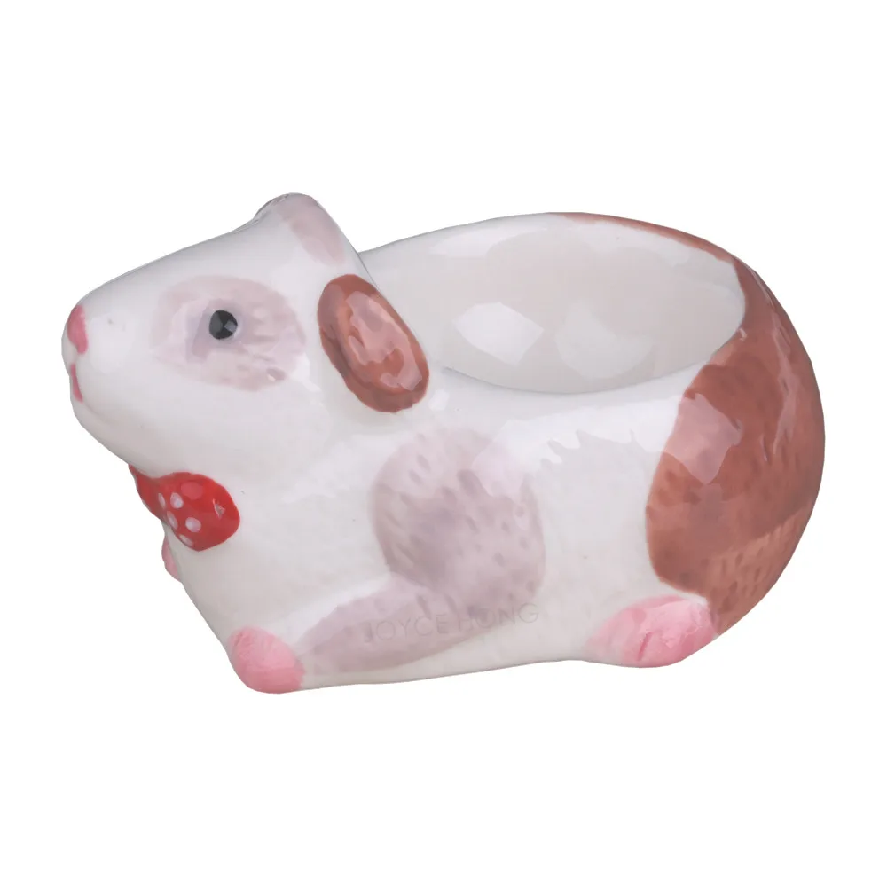 

Egg Holder Ceramic Cups Egg Cup Set Animal Shape Egg Holder Set of 2pcs