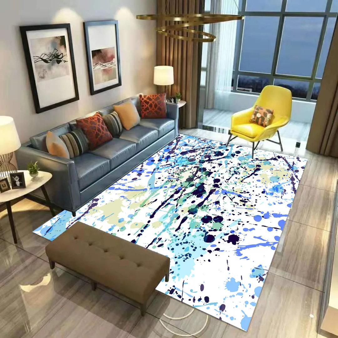 Color Graffiti Fashion Soft Flannel 3D Printed Rugs Mat Anti-slip Large Rug Carpet Home Decoration Drop Shipping 01 | Дом и сад