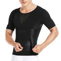 mens compression shirt slimming body shaper vest sleeveless undershirt tank top tummy control shapewear for men