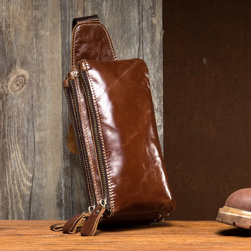 Поясная Сумка из натуральной кожи для мужчин и женщин Повседневная поясная сумка