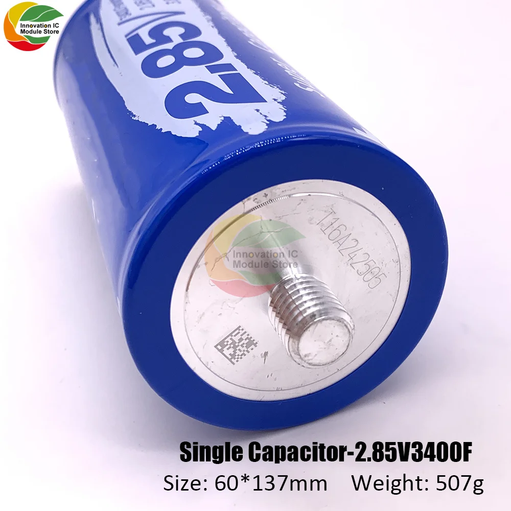 

Суперфарад конденсатор 2,85 в 3400F 137*60 мм длиной нога конденсатора Ultracapacitor высокочастотный для автомобиля Авто источник питания