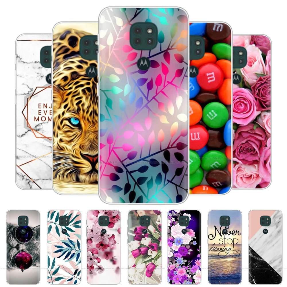 

RYWER G9 Play Case Silicone Soft TPU Phone Case for For Motorola Moto G9 Play Cover for G 9 G9Play Cute Animal Bumper Coque