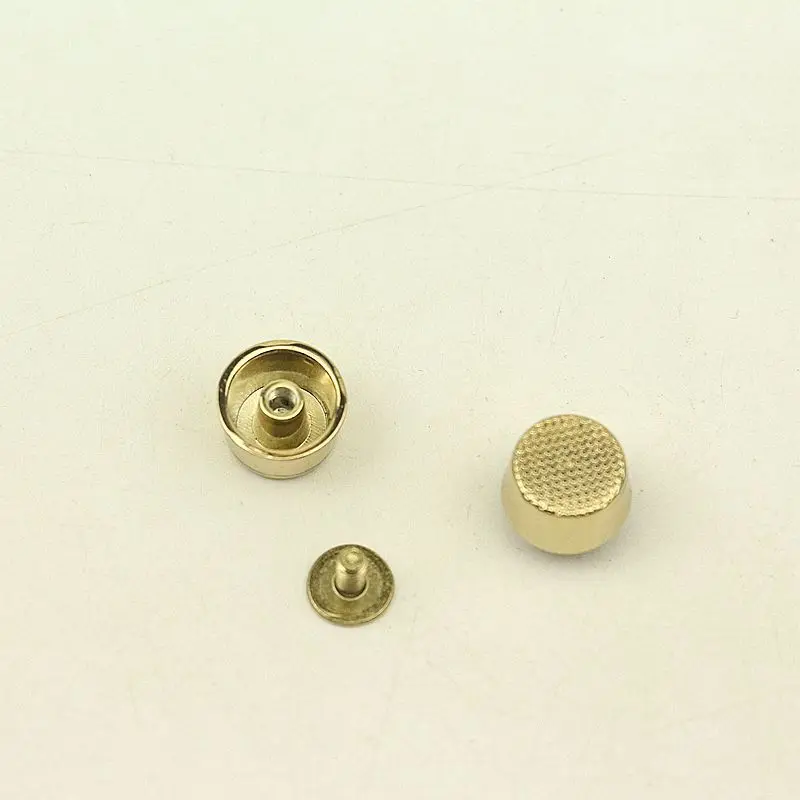 100Pcs 10mm Metal Feet Bucket Shape Screw Back Rivets Studs Nail Stud for Garment Leather Craft Belt Wallet Decoration Parts