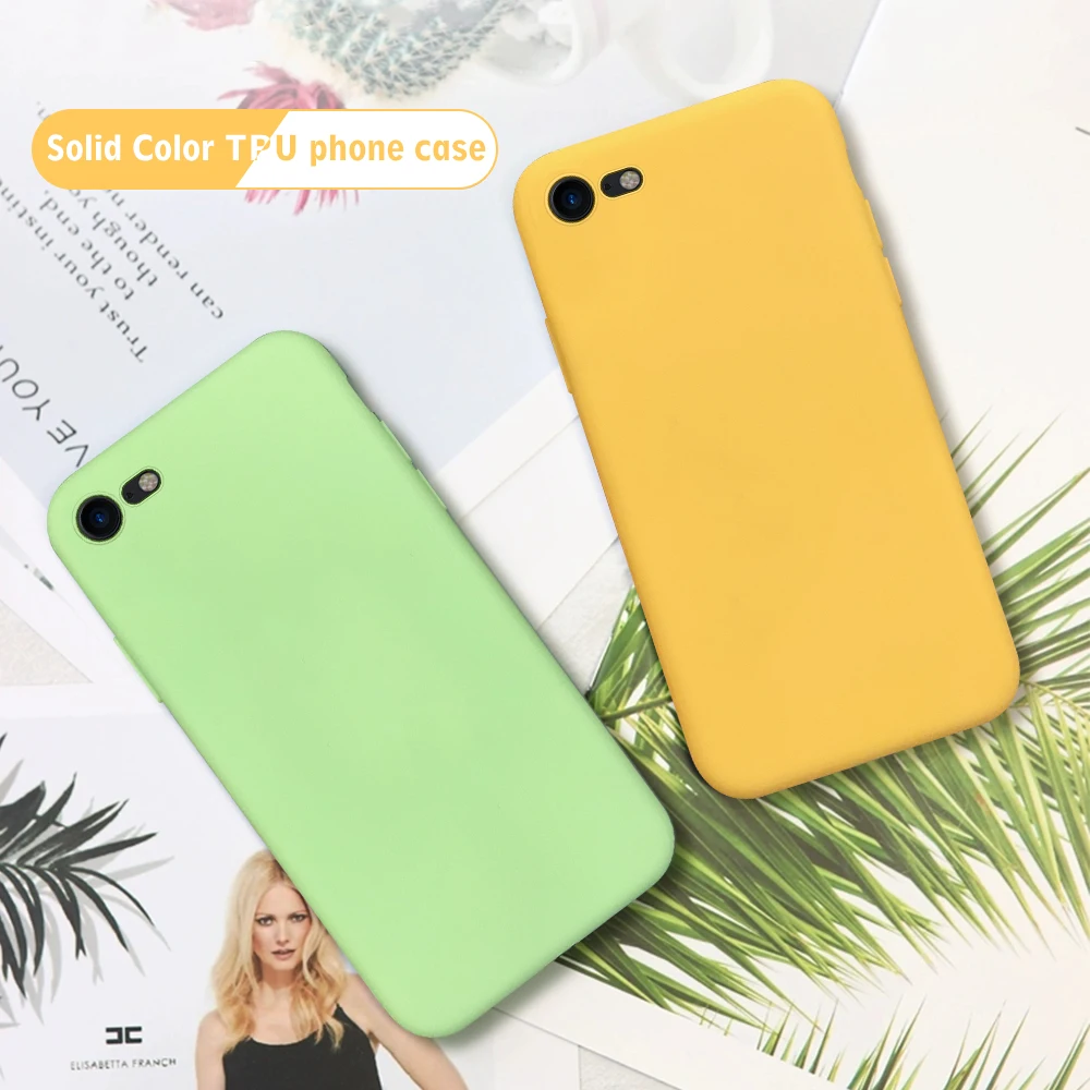 Ультратонкий матовый однотонный простой чехол для iphone 5 5S SE X XR XS Max 7 6 6S 8 Plus