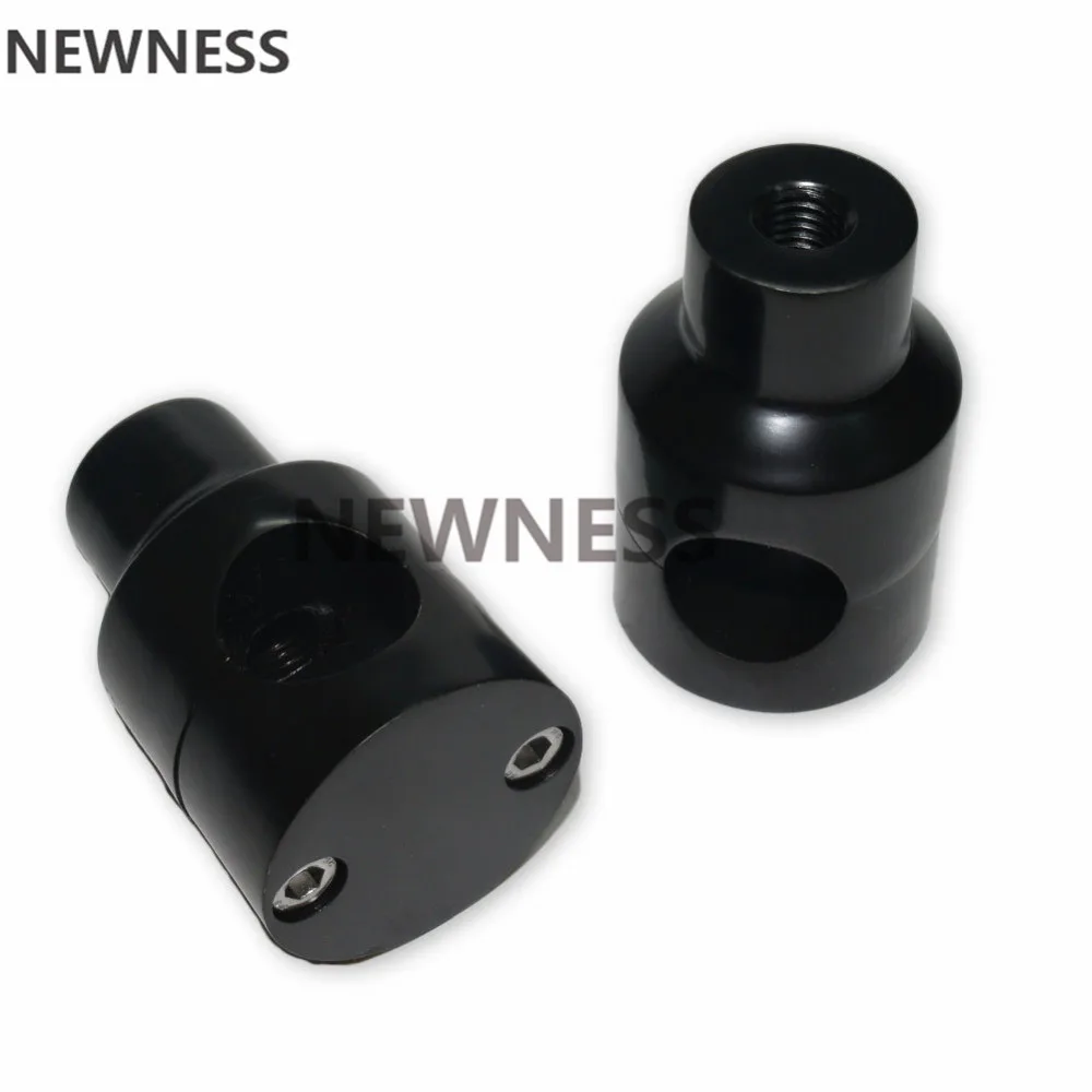 Универсальная 1 пара дюйм 25 мм алюминиевая черная мотоциклетная рукоятка