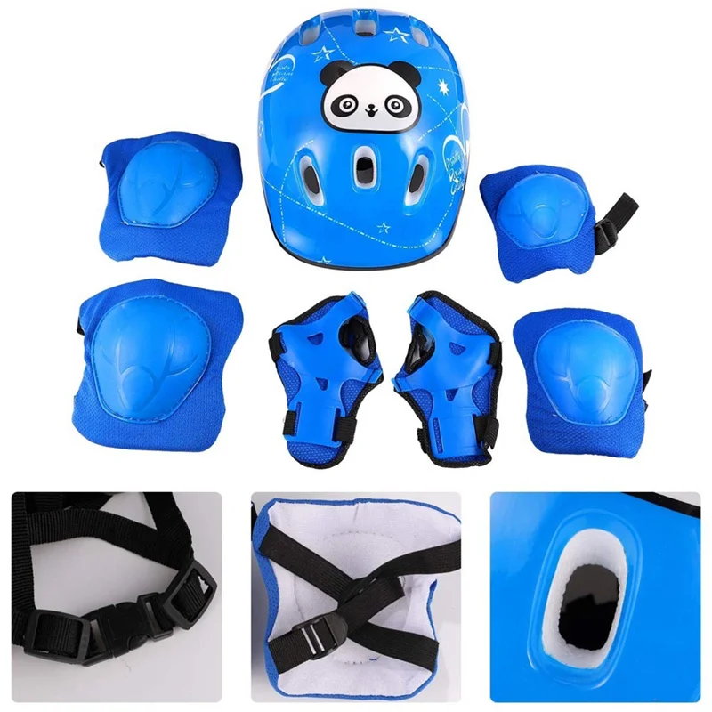 Комплект защитной экипировки для шлема наколенники и накладки на запястье
