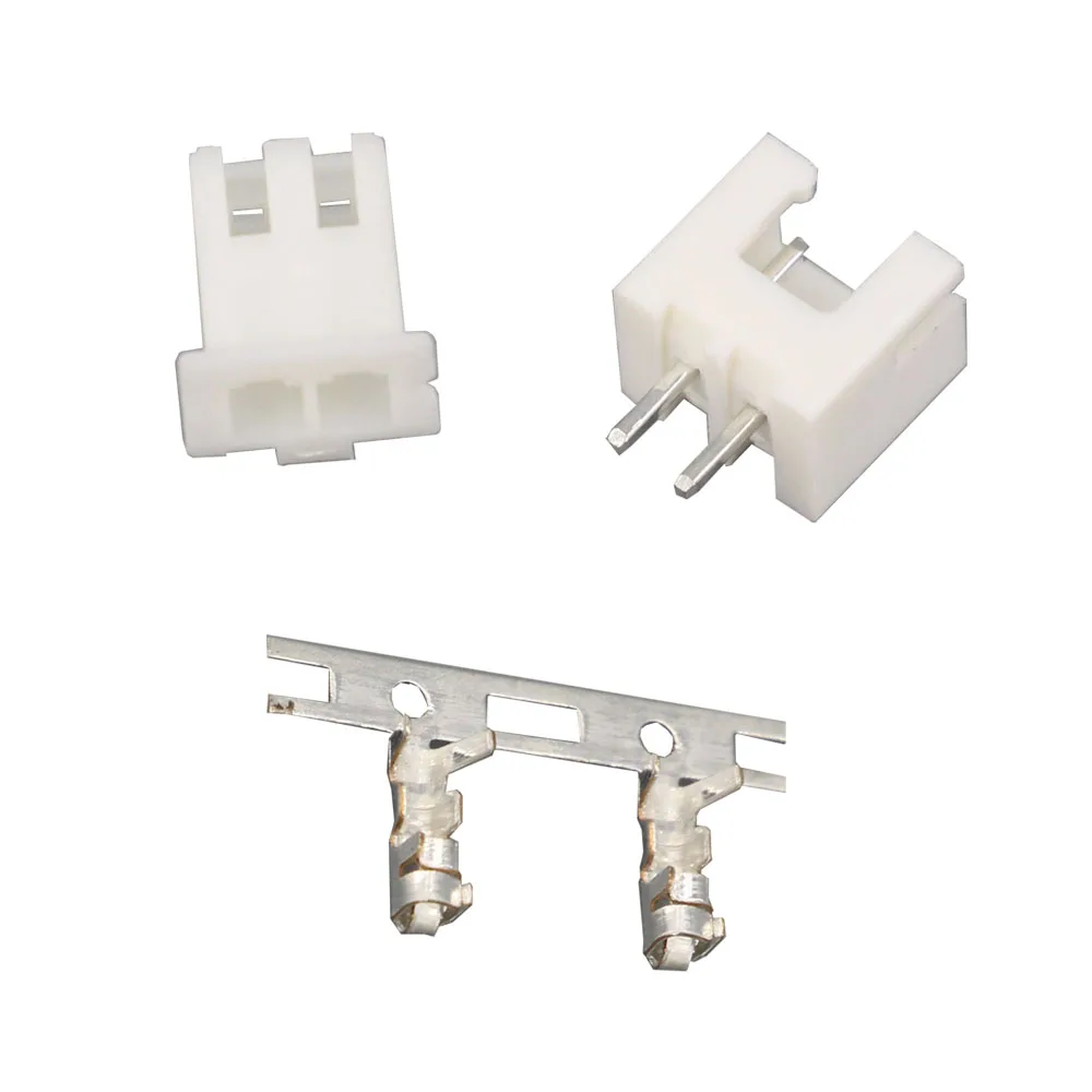 XH2.54-2P 2Pin Straight needle spacing 2.54mm connectors Male and Female Plug + terminals