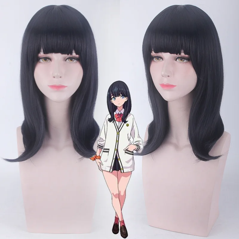 Парик для косплея аниме SSSS.GRIDMAN Takarada Rikka термостойкие синтетические прямые волосы
