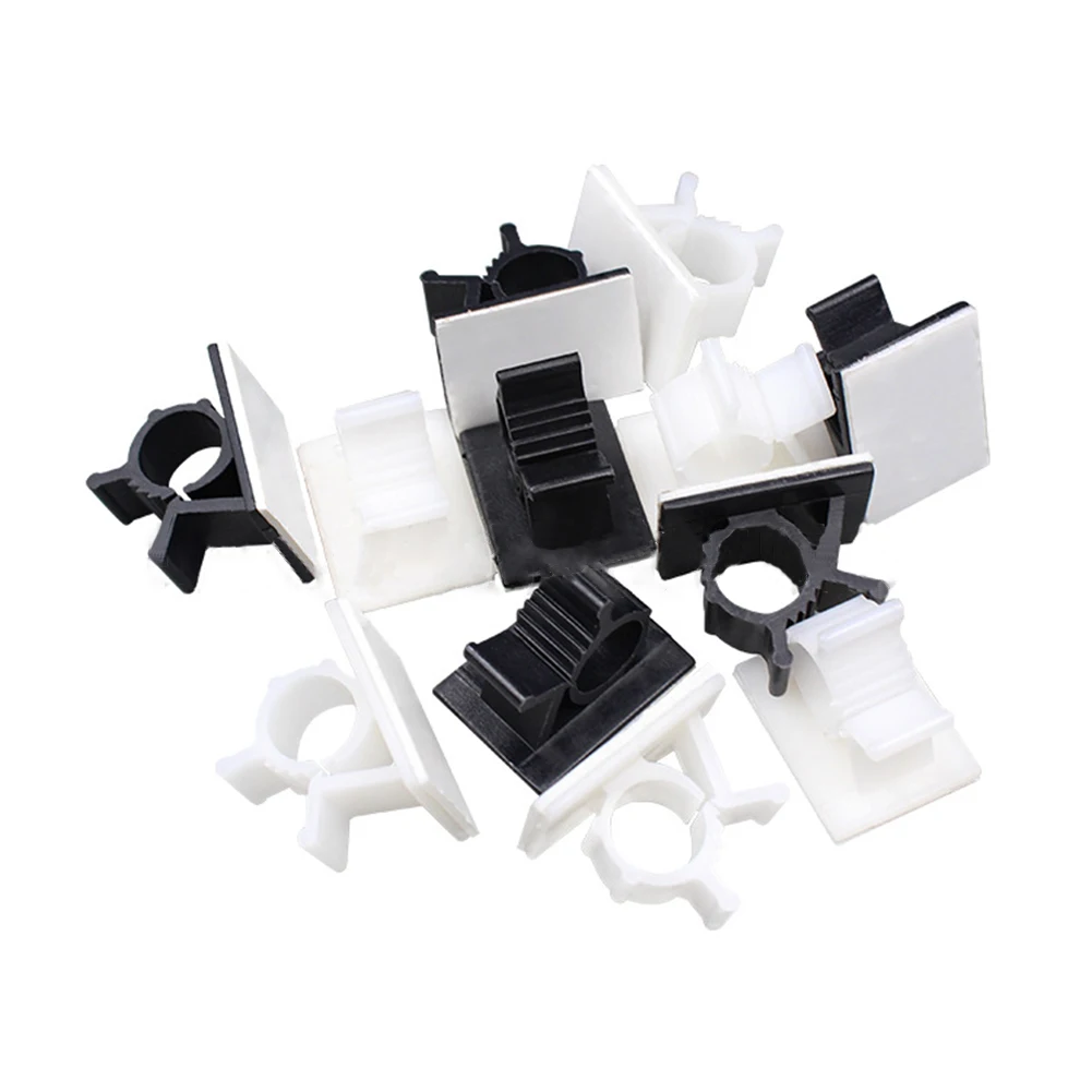 

20Pcs Self Stick Wire Organizer Line Cable Buckle Clips Clamp Table Wall Fixer Fastener Holder USB Charging Data Line Winder2021