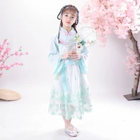 chinese style girls hanfu costume children festival cheongsam dress princess dresses kids ancient tang suit