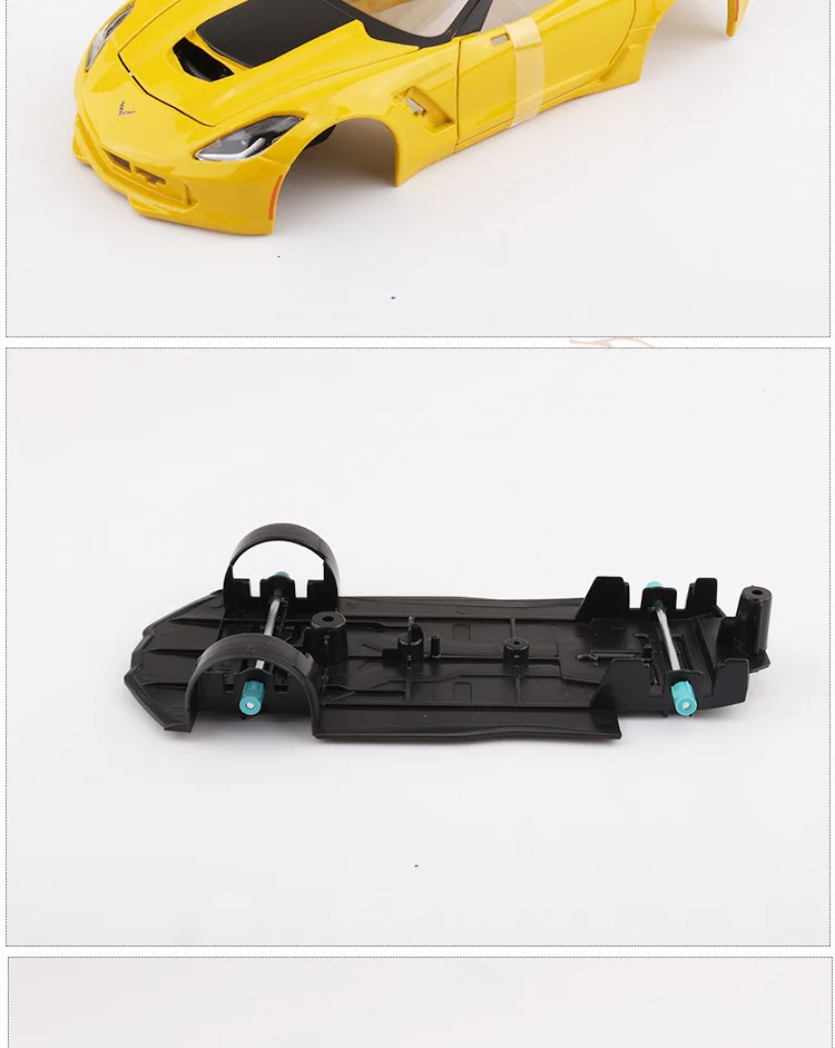 Масштаб 1:24 Chevrolet Corvette Z06 ZL1 имитация литья под давлением металлическая модель автомобиля сплав автомобиль игрушки для мальчиков подарки коллекция Горячая колесо