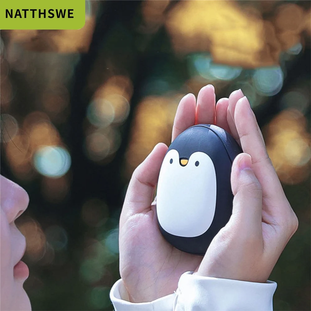 NATTHSWE грелки для рук с милыми животными емкость 8000 мА/ч Мобильный Внешний