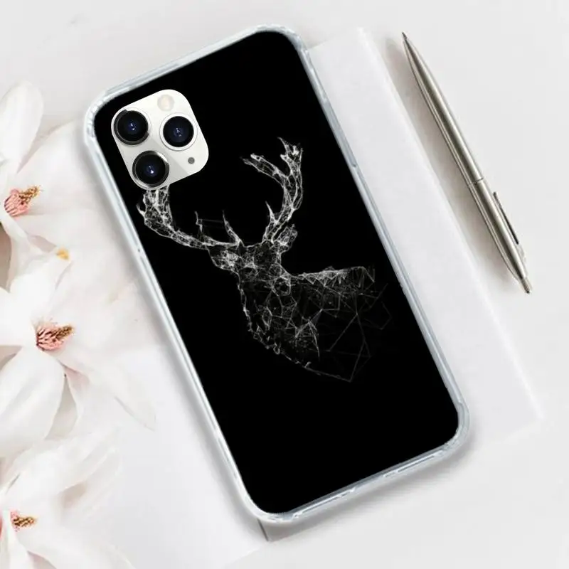 

Black lines Phone Case Transparent for iPhone 11 12 mini pro XS MAX 8 7 6 6S Plus X 5S SE 2020 XR