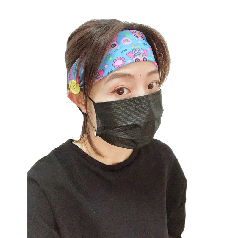 

New Button Headband Face Guard Holder for Nurses Doctors Everyone Wearing Guard Protect Your Ears XD88