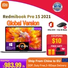 2021 Xiaomi Redmibook Pro 15 ноутбуки AMD Ryzen 5 5600H  R7 5800H 15,6 дюймов 16 Гб ОЗУ 512 ГБ SSD компьютер Windows 10 PRO ноутбук