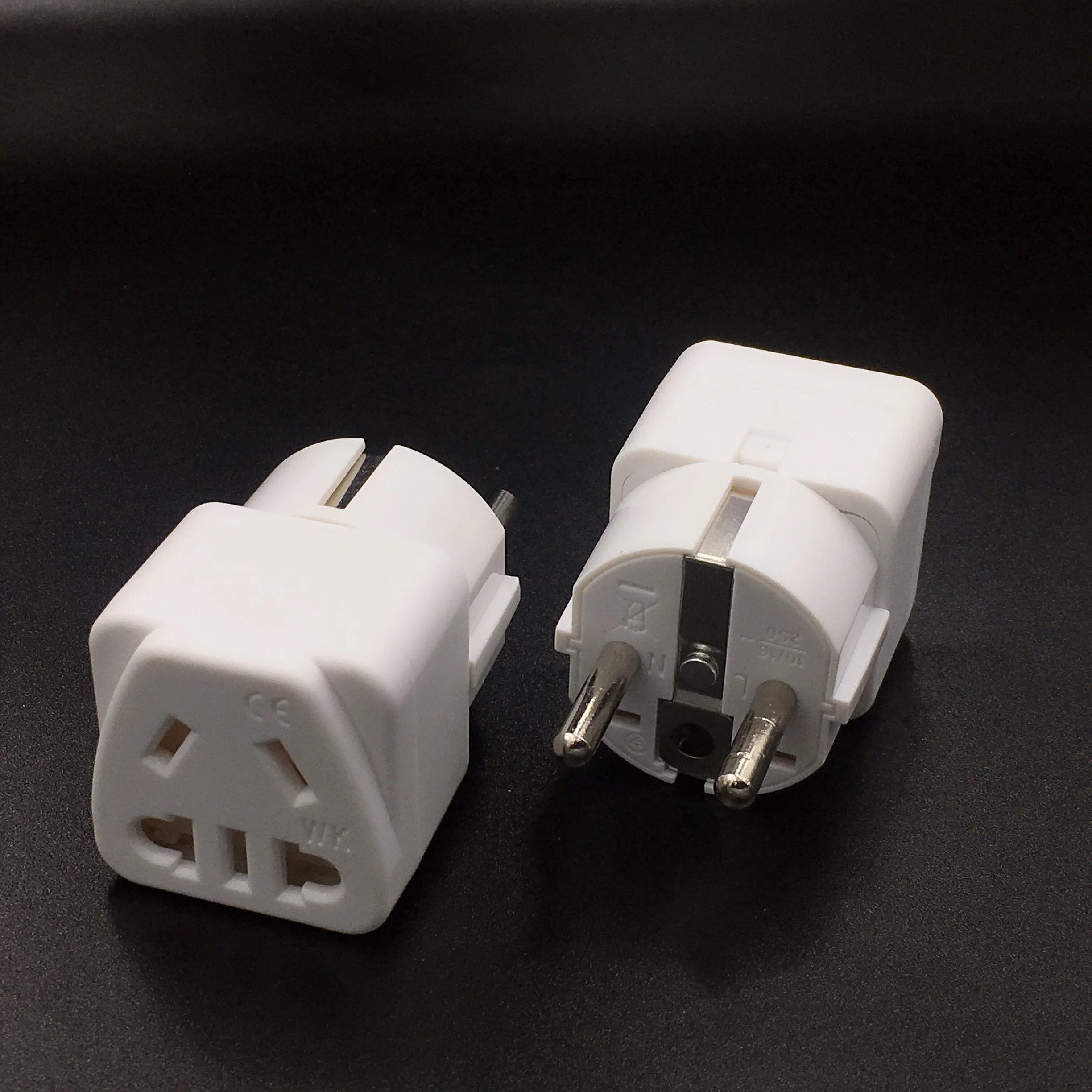 Адаптер для штепсельной вилки европейского стандарта 4 8 мм преобразователь 2