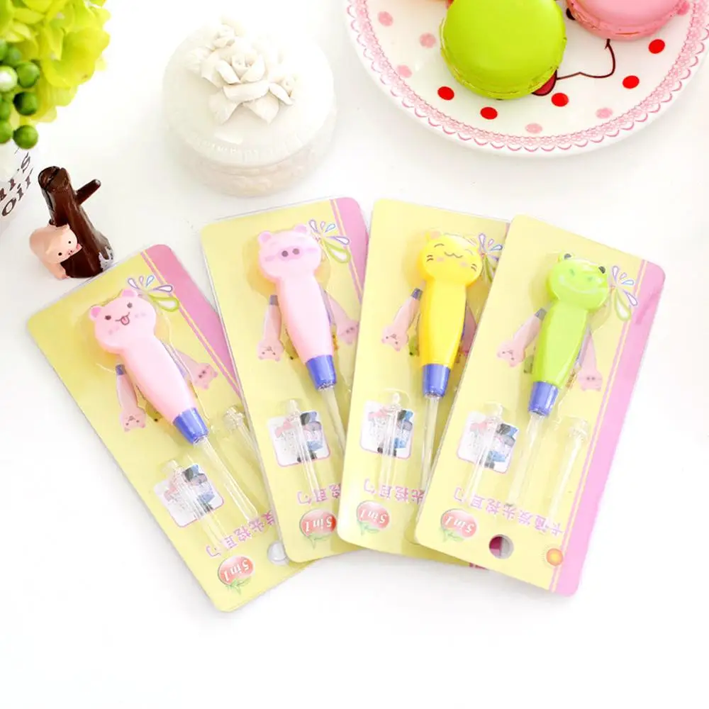 Ушная ложка для очистки с светодиодный подсветкой милый мультяшный животное