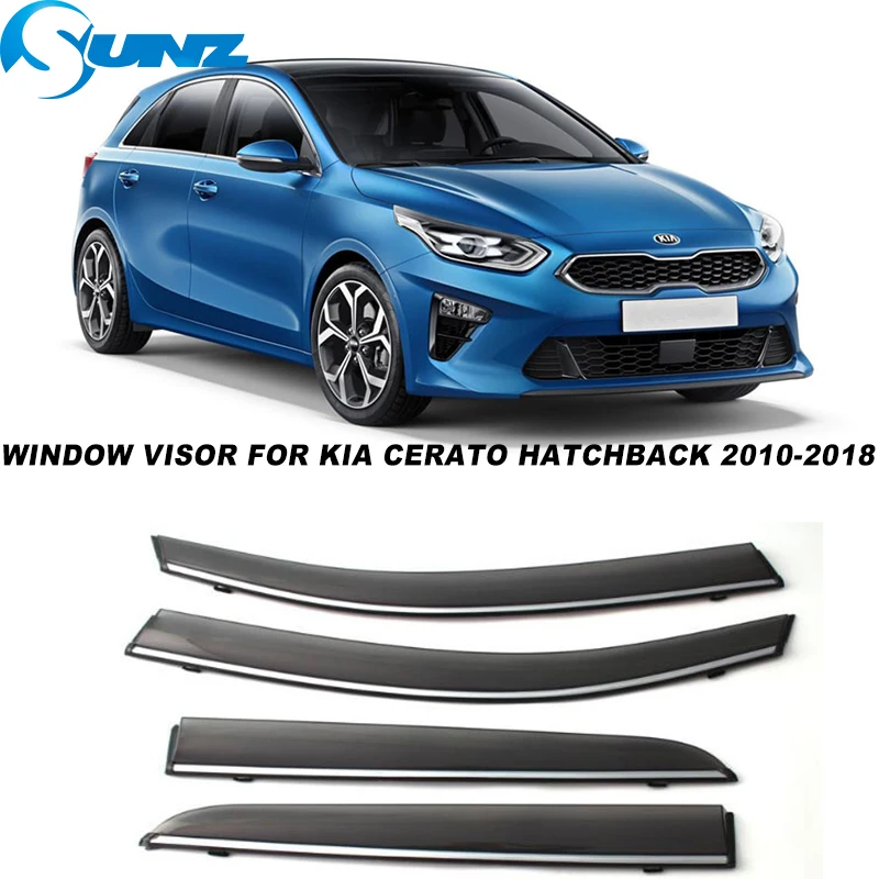 

Side Window Visors For Kia Cerato Hatchback 2010 2011 2012 2013 2014 2015 2016 2017 2018 Weathershields Sun Rain Deflectors SUNZ