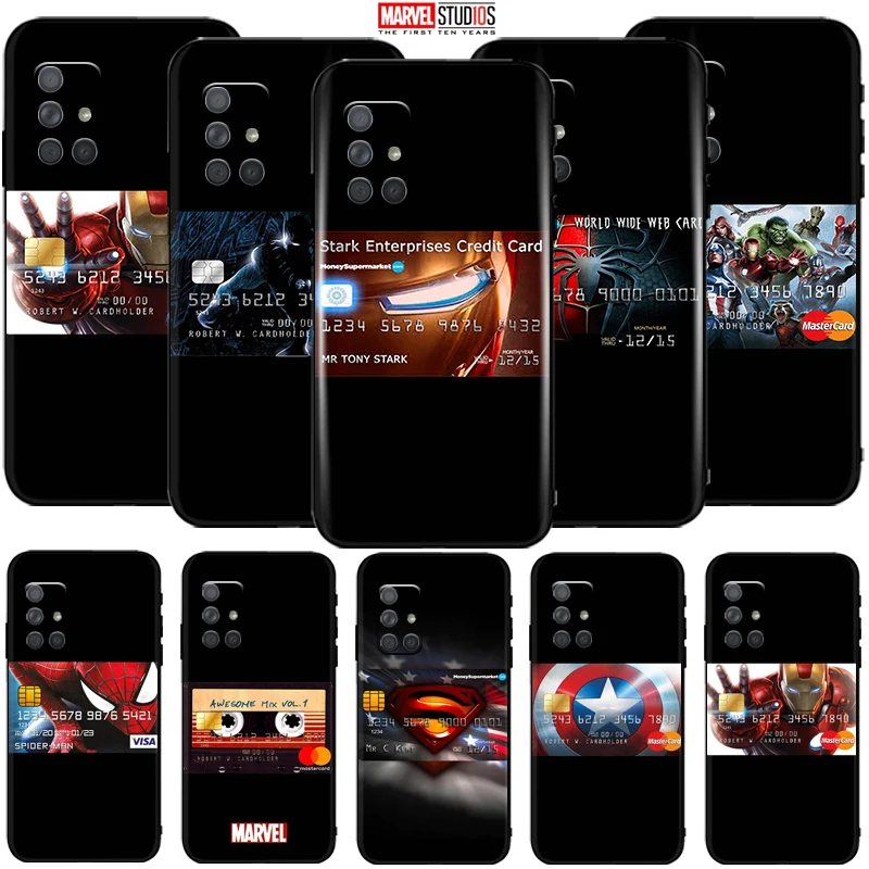 

Phone Case For Samsung Galaxy A71 A51 5G A41 A31 A21 A21S A11 A01 A70 A50 A30 A20 Funda Cover Marvel Avengers Comics