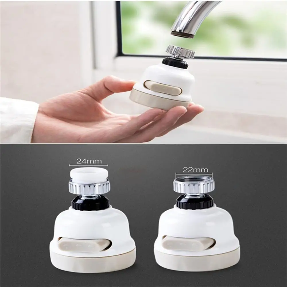 

Tap Splash Regulator Moveable Kitchen Tap Head Universal 360 Degree Faucet Water Saving Filter Sprayer for most round taps