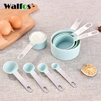 walfos hot selling 8 pieces set kitchen measuring cup measuring tools measuring spoons baking spoon of sugar coffee sets