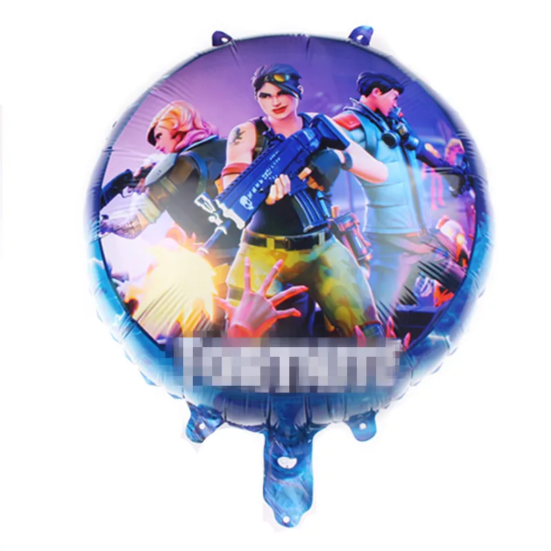Balloons-1-1PCS 24 шт./лот, популярная игра, ночь в крепостях, топпер для кексов, детские украшения на день рождения, вечерние украшения для детской вечеринки - Цвет: Balloons-1-1PCS