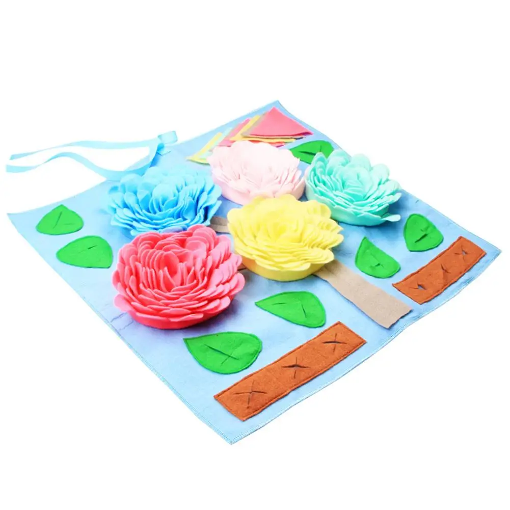 Dog Puzzle Toys Pet Snuffle Mat Feeding Smell Training For Stress Relief Interactive Game Blanket | Дом и сад
