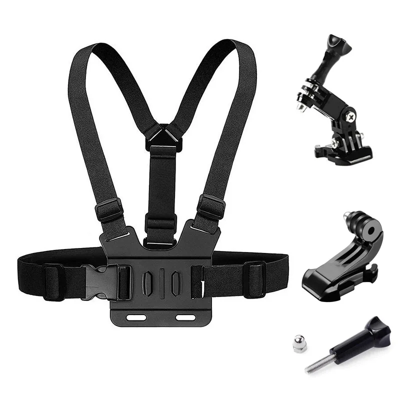 Gopro chest strap belt body tripod mount for gopro hero 9 8 7 5 6 4 yi 4k vp203 accessories