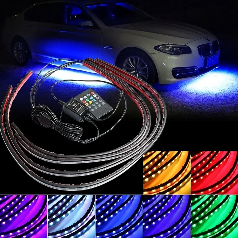 Водонепроницаемая автомобильная светодиодная лента RGB под трубку система