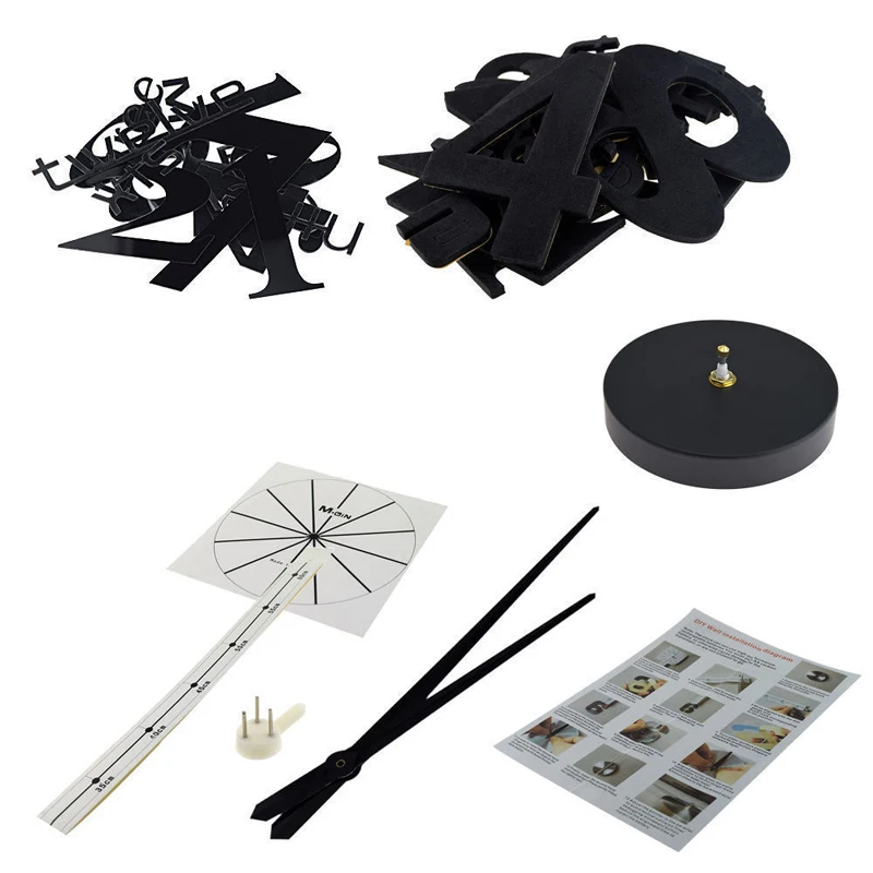 Новинка 2019 украшение для дома Большие зеркальные настенные часы современный