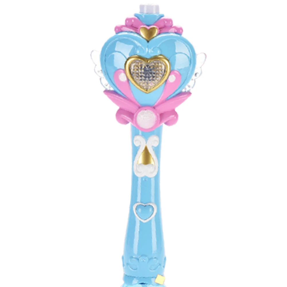 

Electric Music Bubble Machine Girl Heart Electric Magic Wand Wings Magic Fairy Wand Bubble Outdoor Toy Without Bubble Liquid