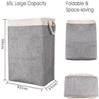 Корзина для белья из хлопка и льна, игрушка, Бытовая сумка для хранения мелочей, съемный кронштейн, складная корзина для хранения грязной одежды