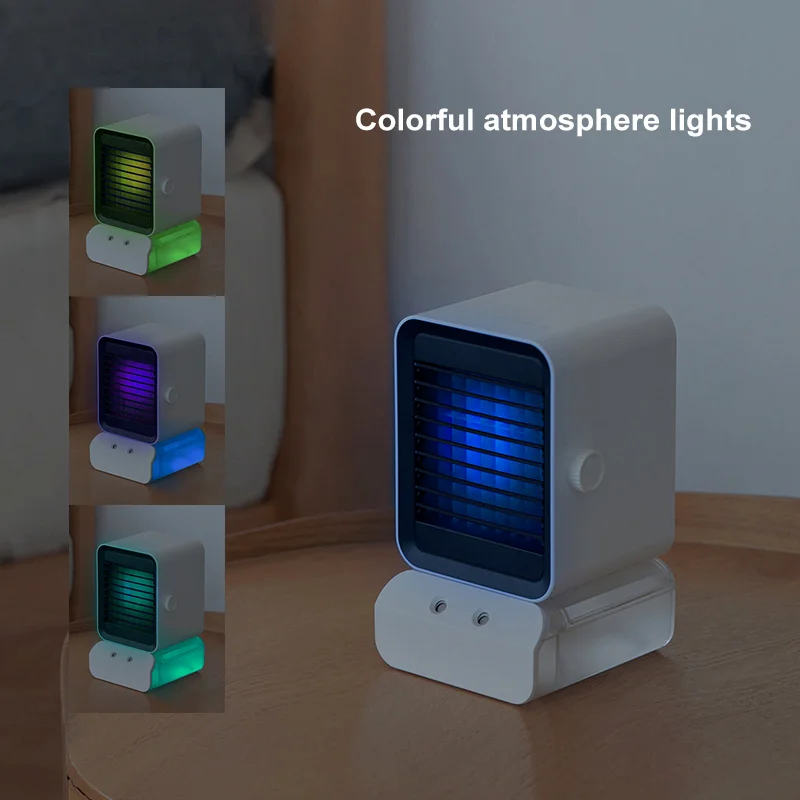 

Electric Cooling Fan Mini Desktop Fan Spray Fan Lazy Fan Air Conditioning Fan Water Cooling Fan Air Conditioner Fan 5V 9W