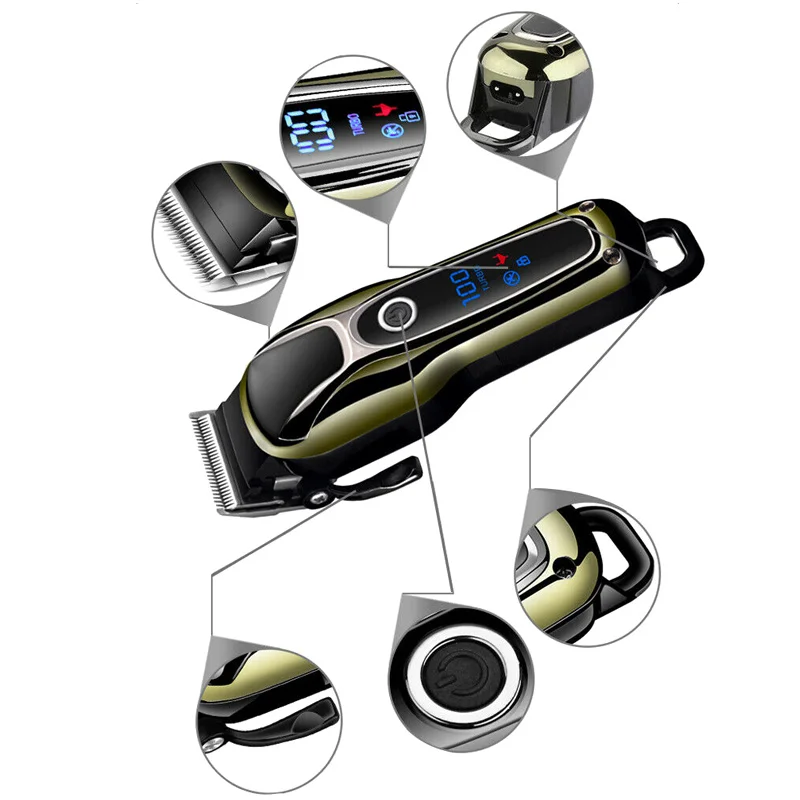 

Electric Men Hair Clipper Shaver Trimmer Cutter Rechargeable Cordless Razor KG66