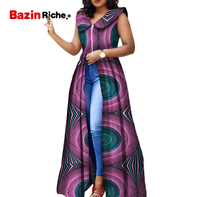 Платье с принтом Анкары верхние африканские платья для женщин одежда