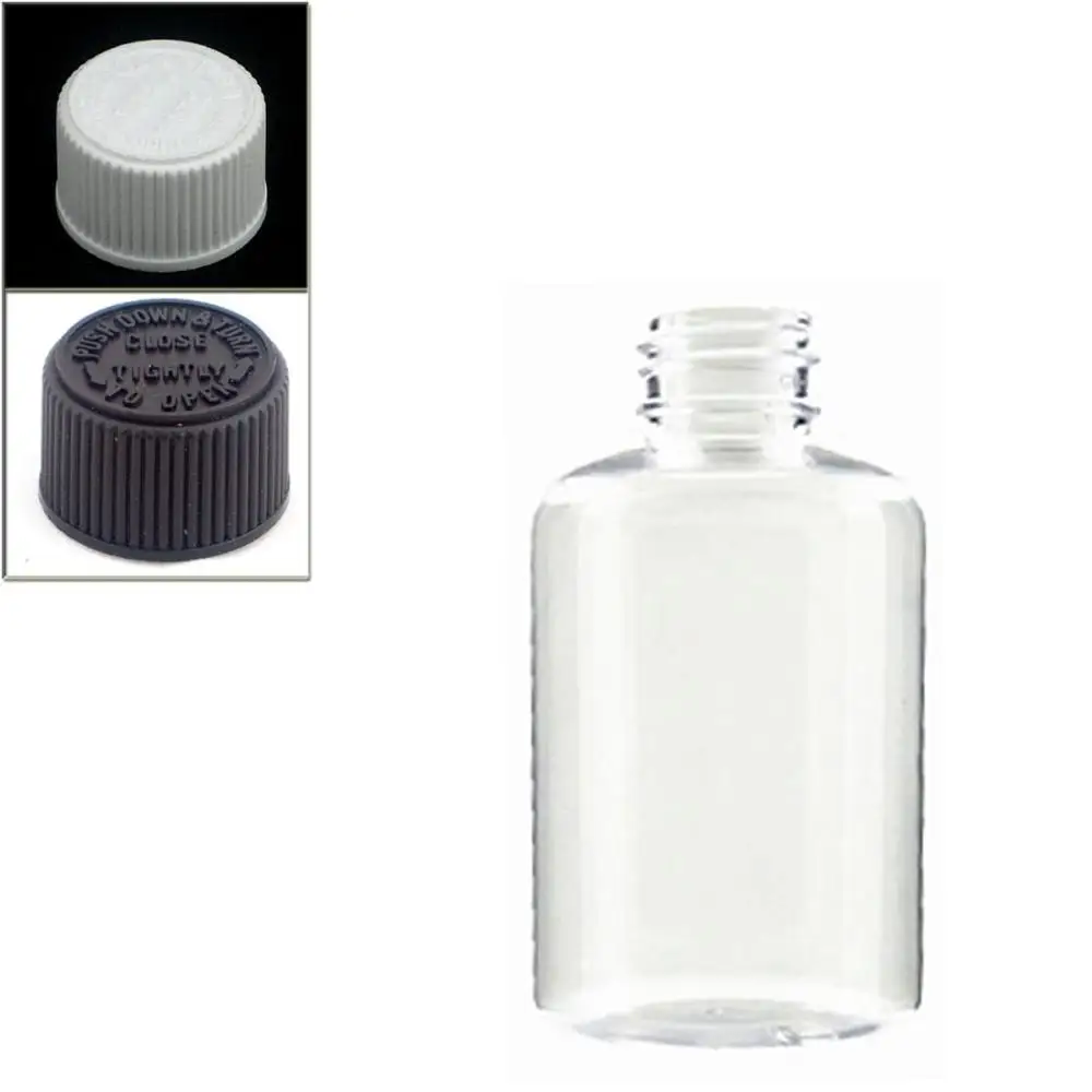 120 мл Бостонская круглая Пластик бутылки прозрачная бутылка для животных с