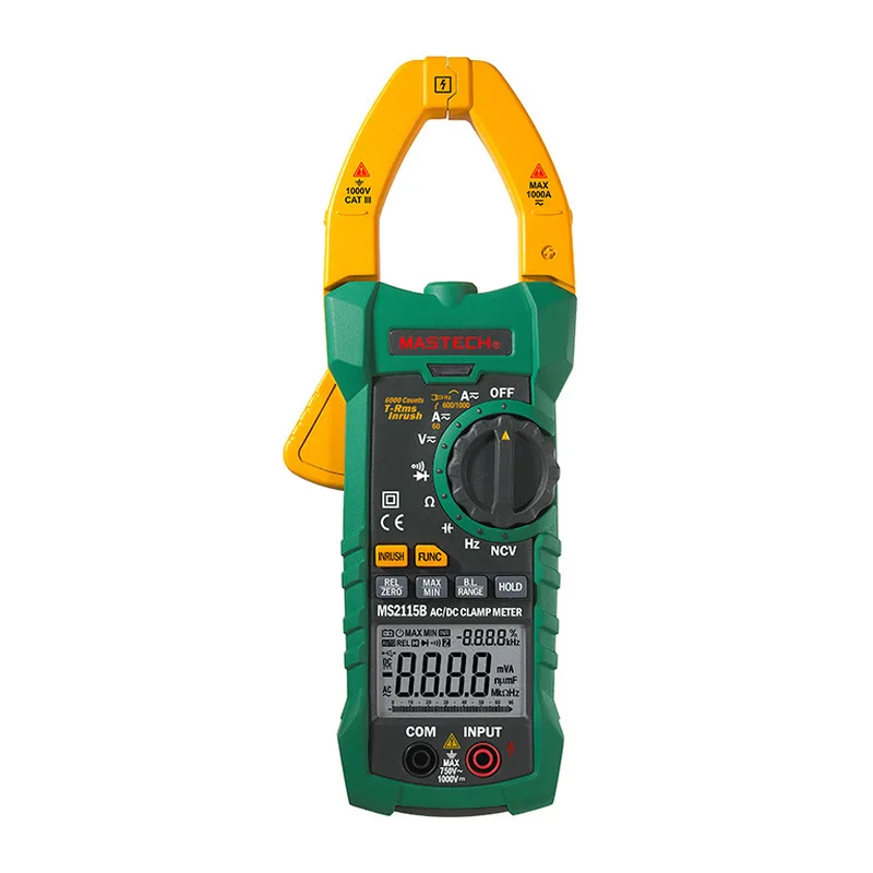 Цифровой мультиметр зажим MASTECH MS2115B тестер с USB для измерения частоты напряжения