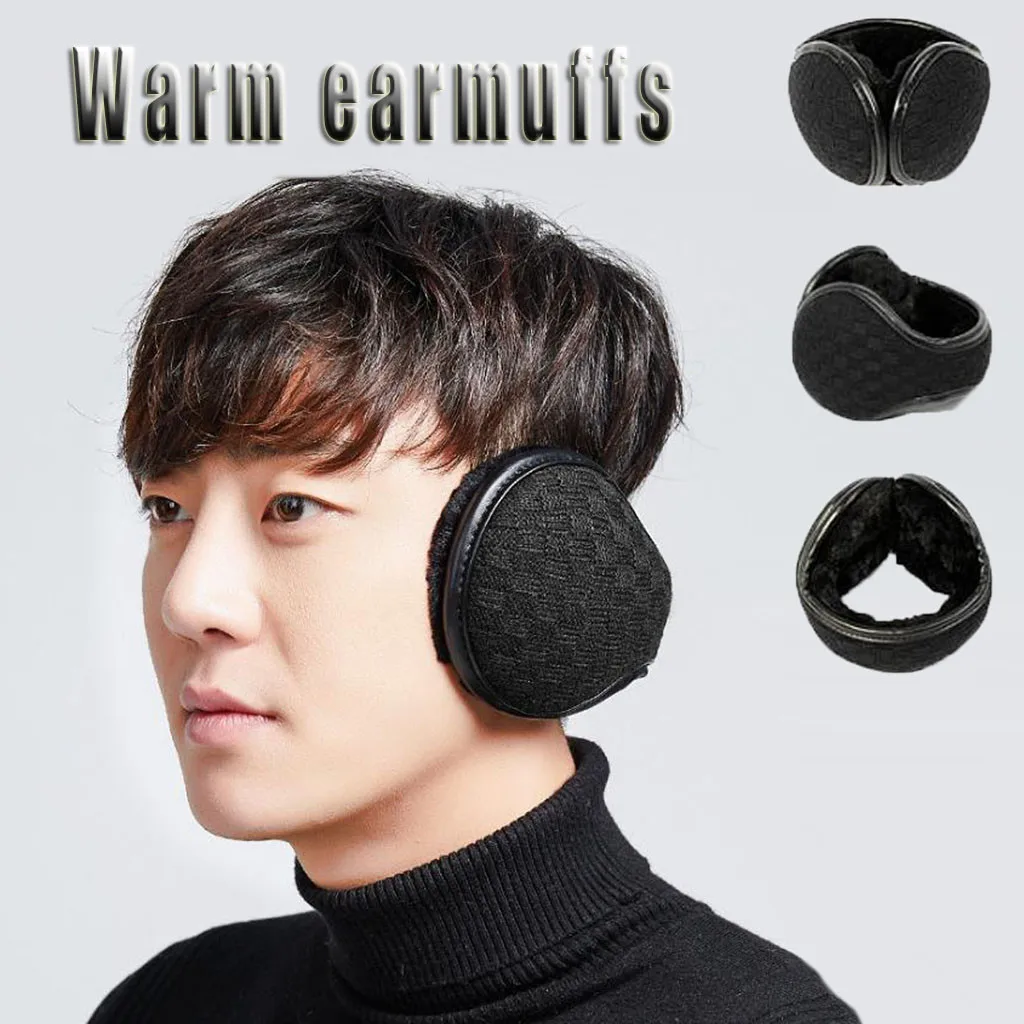 Зимние наушники мужские повседневные теплые Женские Фланелевые меховые для