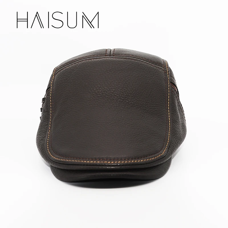 Кепка газетчика из натуральной кожи для взрослых модель Cs54 2018|brand cap|cap brandmens baseball |