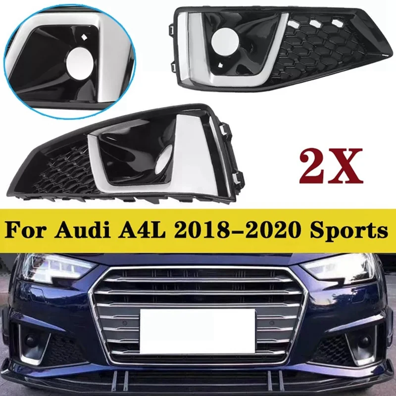 

1 пара противотуманных фар переднего бампера для спорта A4L 2018-2020 автомобильные аксессуары 8WD807681J 8WD807682J