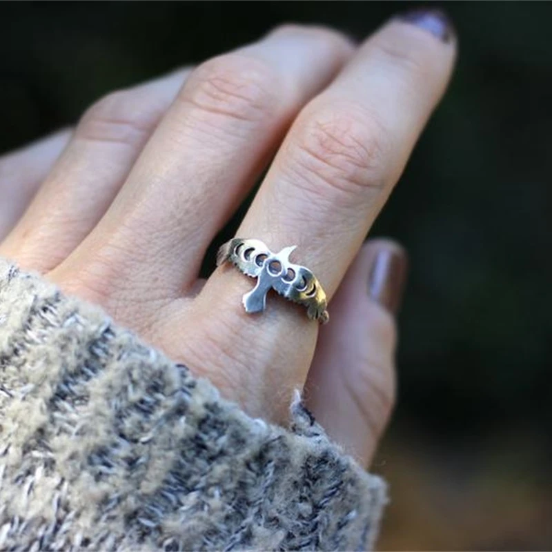 

New Creative Ring Punk Style Simple Wild Bird Shape Ring Party Holiday Anniversary Fashion Jewelry Gift For Her