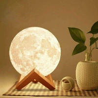 3d moon lamp led night light creative touch switch moon light for bedroom decoration birthday gift 3d print led moon light
