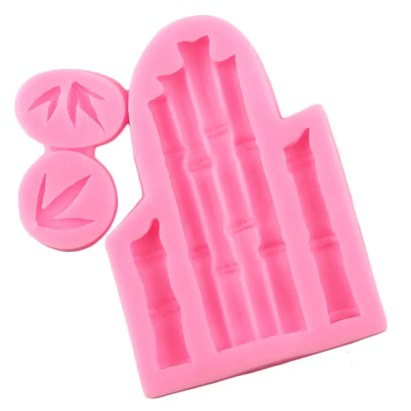 

Bamboo Cake Border Silicone Molds DIY Chocolate Cupcake Topper Mold Candy Polymer Clay Moulds Fondant Cake Decorating Tools