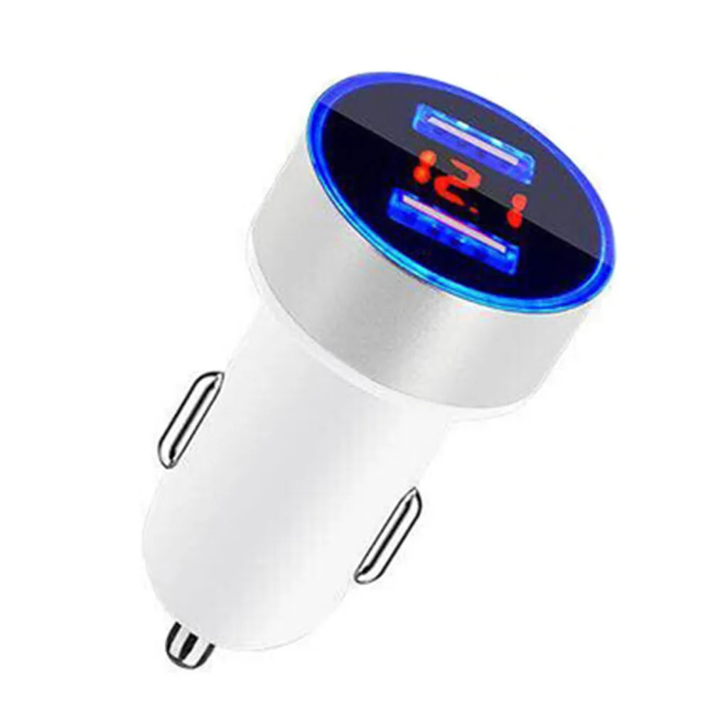 NO.6 Автомобильное зарядное устройство с двумя USB, 5 В/3,1 А, светодиодный дисплей, универсальное автомобильное зарядное устройство для мобильного телефона, для iPhone, для Xiaomi, для huawei - Цвет: NO.6